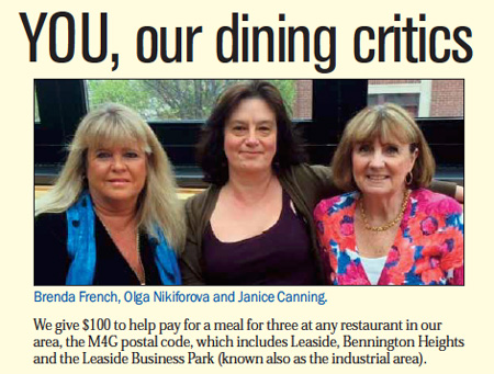 Dining Critics for June