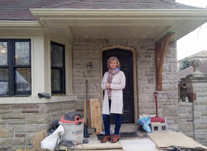 Catherina Maughan at her new ‘old’ house on Bessborough.