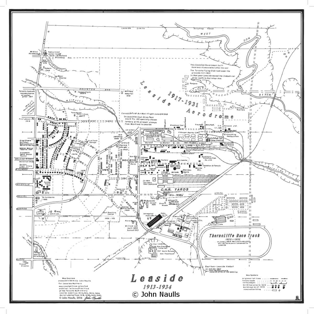 Map of Leaside 1913-1934