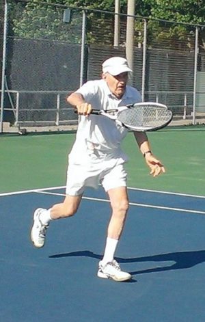 Ivar Liepins playing tennis
