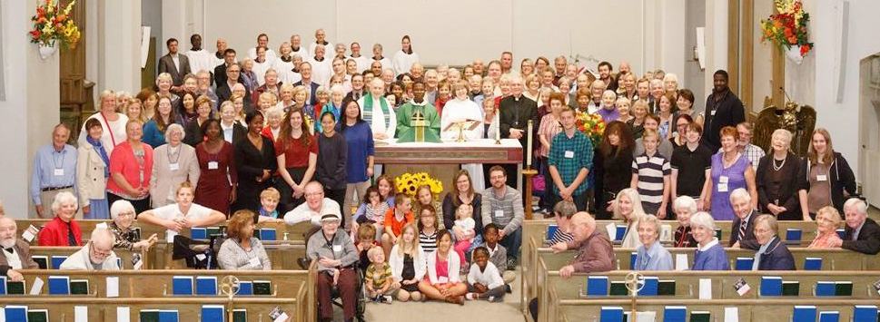 Group photo of the St. Cuthbert's Anglican Church Congregation