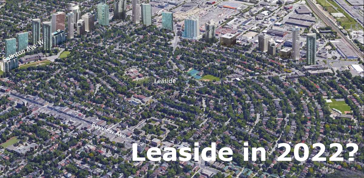 Potential layout of Leaside in 2022