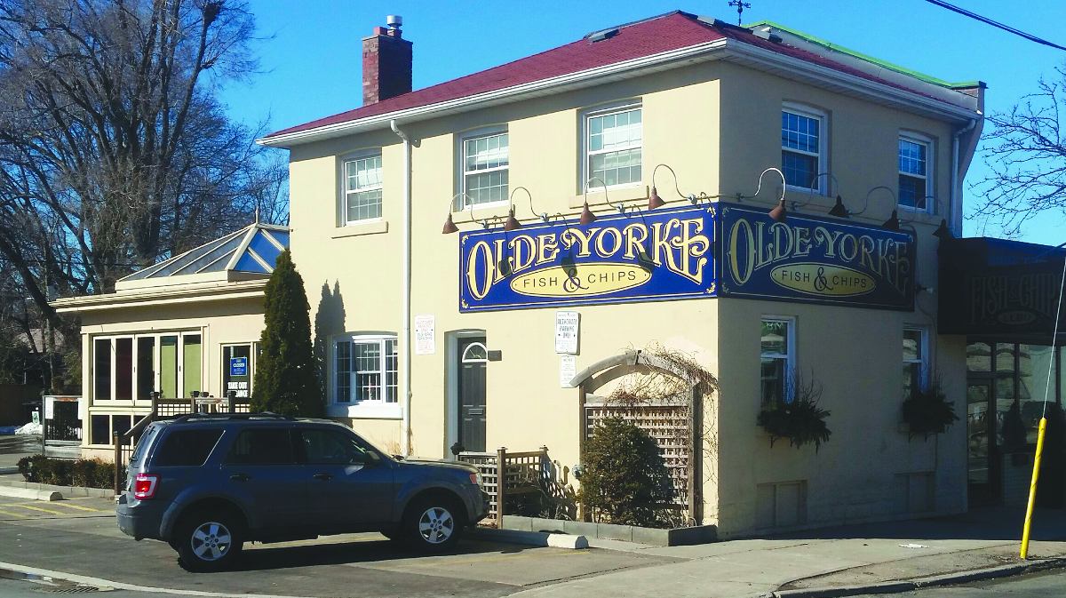 Olde Yorke Fish & Chips, located at 96 Laird Dr.