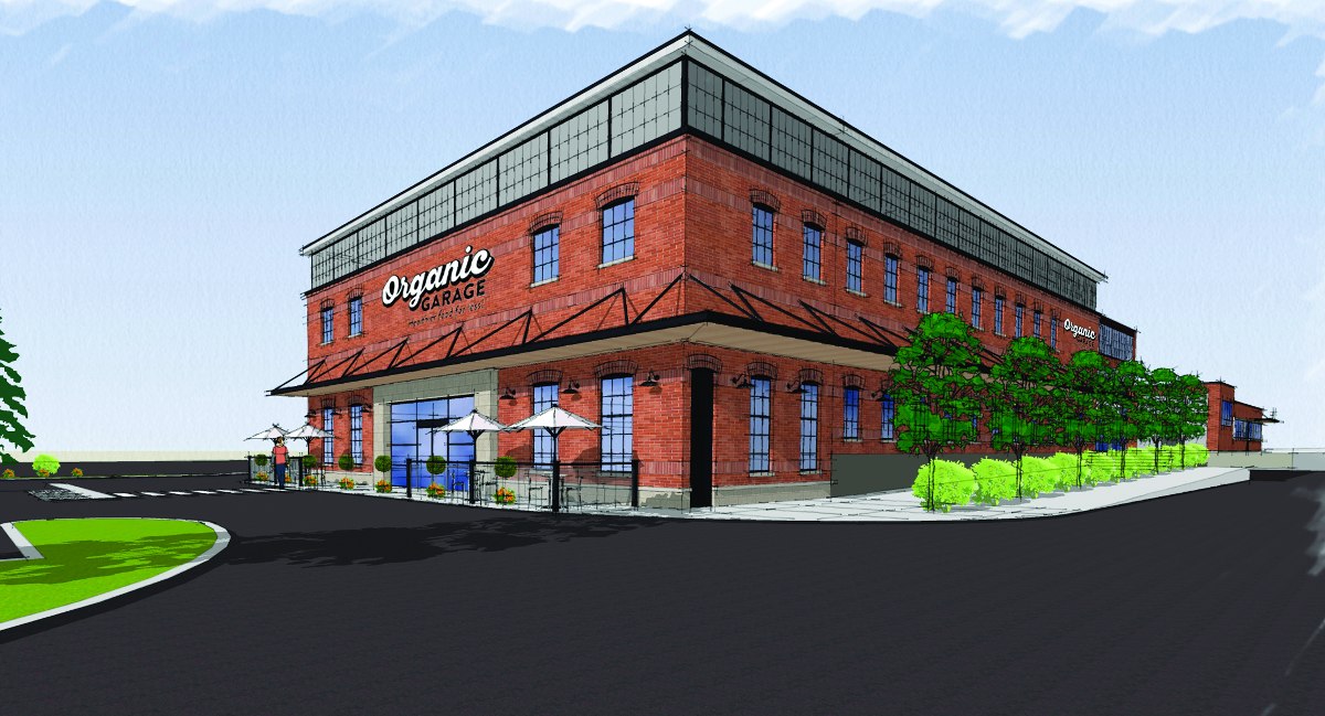 An artist's rendering of the Leaside location of Organic Garage
