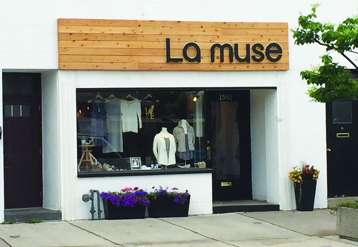 La muse storefront. Photo By Robin Dickie.