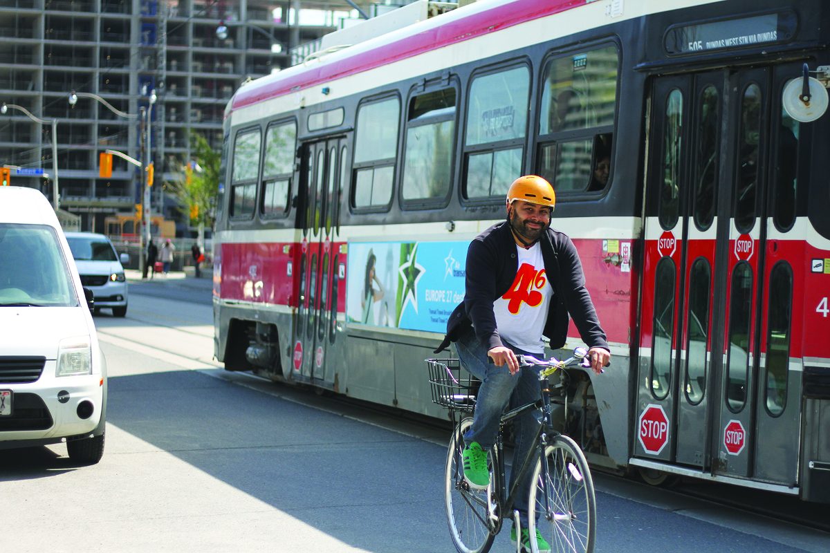 An avid cyclist, Adil was recently profiled for Bike Month. 