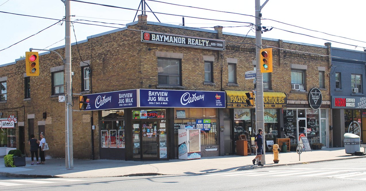Example of Bayview/Leaside buildings in line for heritage listing.