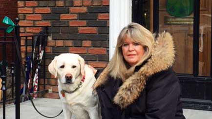 Brenda French and her dog Chance