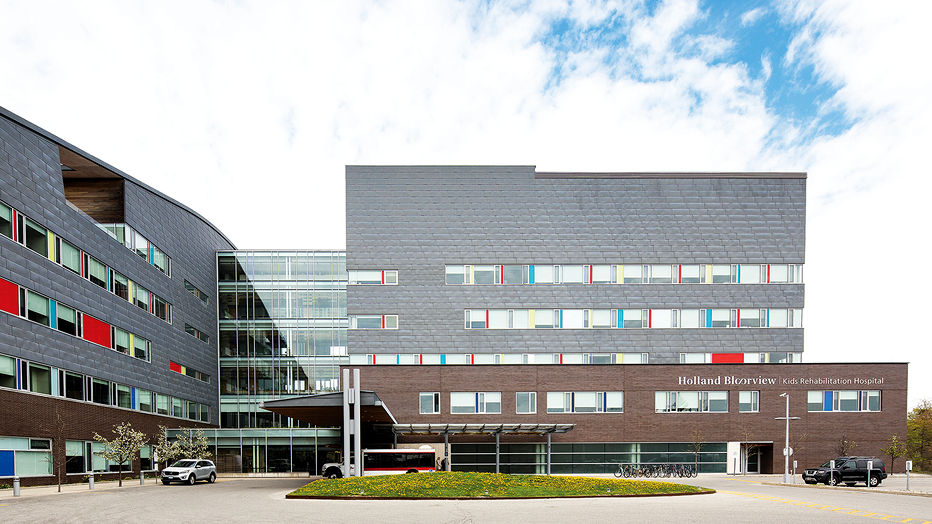 The exterior of Holland Bloorview.