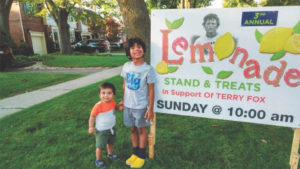Leasider Isaac and his brother Nyle raised money for the Terry Fox Foundation.