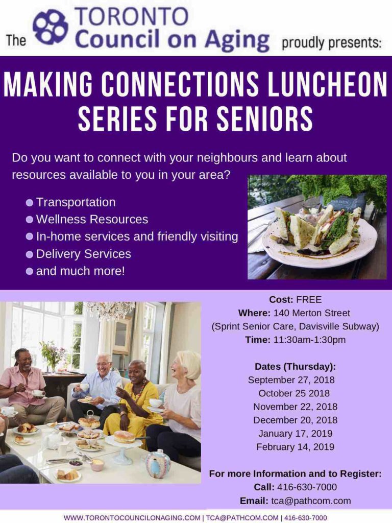 Making Connections Luncheon Series for Seniors