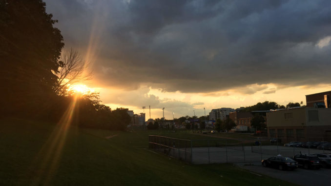 Sunset at Talbot Park.