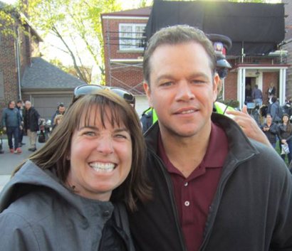 Matt Damon and Becky White