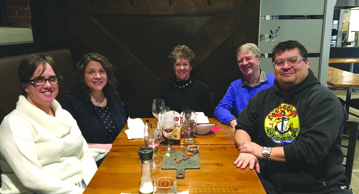 L-R: Ann Aguilera, Elke Sengmueller, Carole Macaulay, John Macaulay and Dave Aguilera