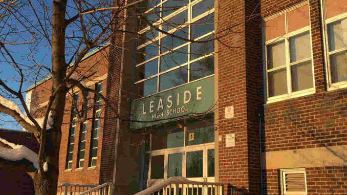 Leaside High Entrance.