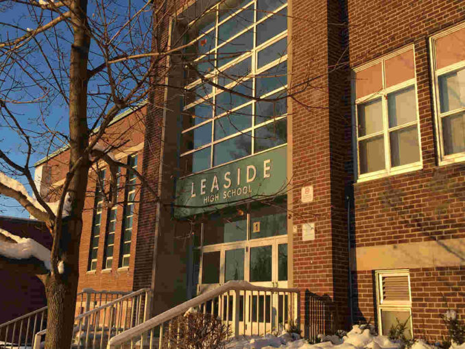 Leaside High Entrance.