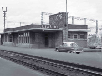 The former Leaside Railway Station