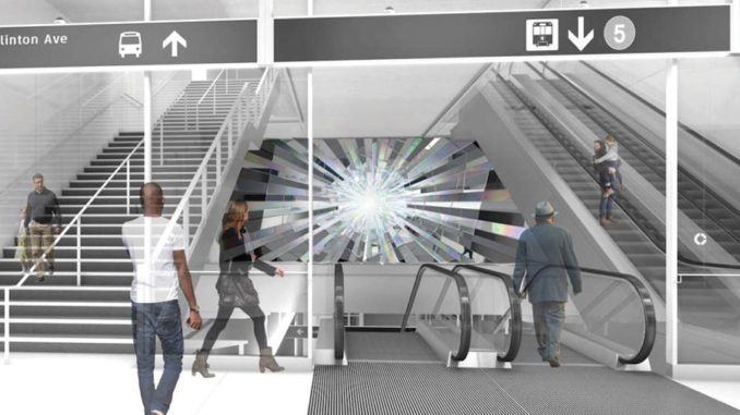 “Light from Within” by Rodney Latourelle, image courtesy of Metrolinx.