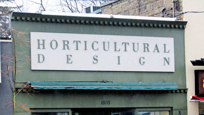 Horticultural Design storefront.