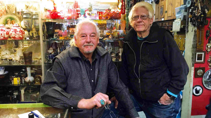 The Pagnellos, Frank and Michael, in their shop.