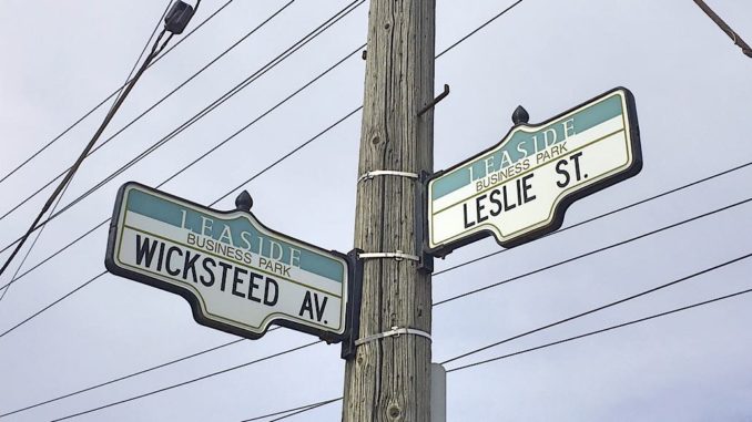 Business park street signs.