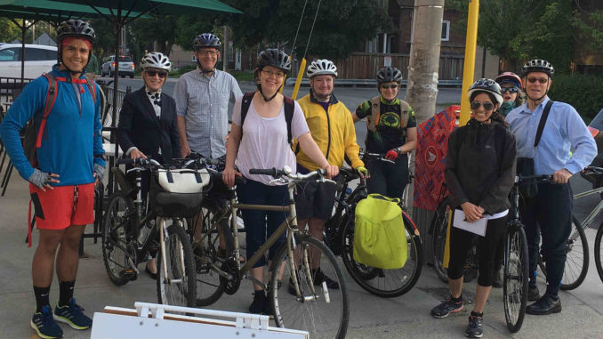 Leaside Bike to Work Crew 2018. Photo: Russell Sutherland.