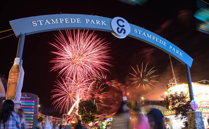 Fireworks at the Calgary Stampede