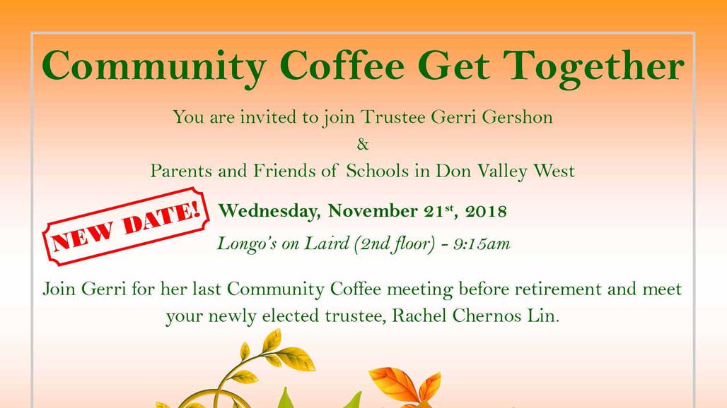 Trustee coffee November 21, 2018.