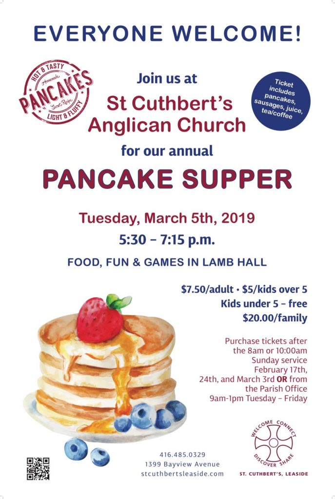 St. Cuthbert's Pancake Supper
