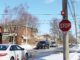 A flashing light above a stop sign in Leaside. Photo by Robin Dickie.