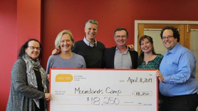 A final cheque for $18,250 was presented to representatives from Moorelands Kids on April 11.