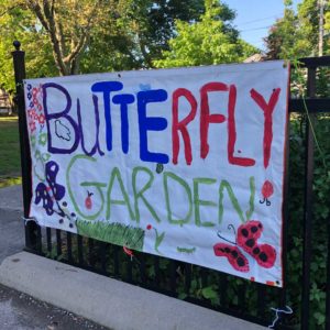 A butterfly garden at Rolph Road Public School.