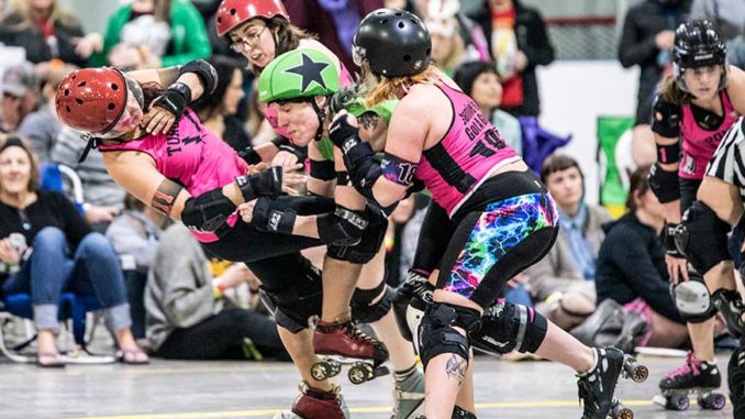 Roller Derby is coming to Leaside July 20th. Photo Neil Gunner 2018.