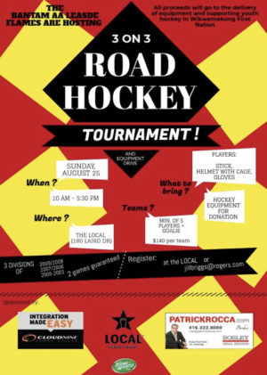 Ball hockey tournament. 