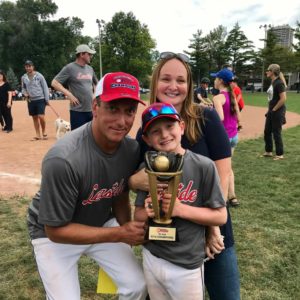 Head coach Jeff Wolburgh with his wife Nadine and son Blake. Photo Michelle O'Reardon.