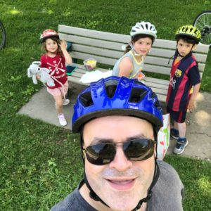 The frustration of his commute downtown prompted Dean Psarras to give cycling to work a try. Photo Holly Reid.