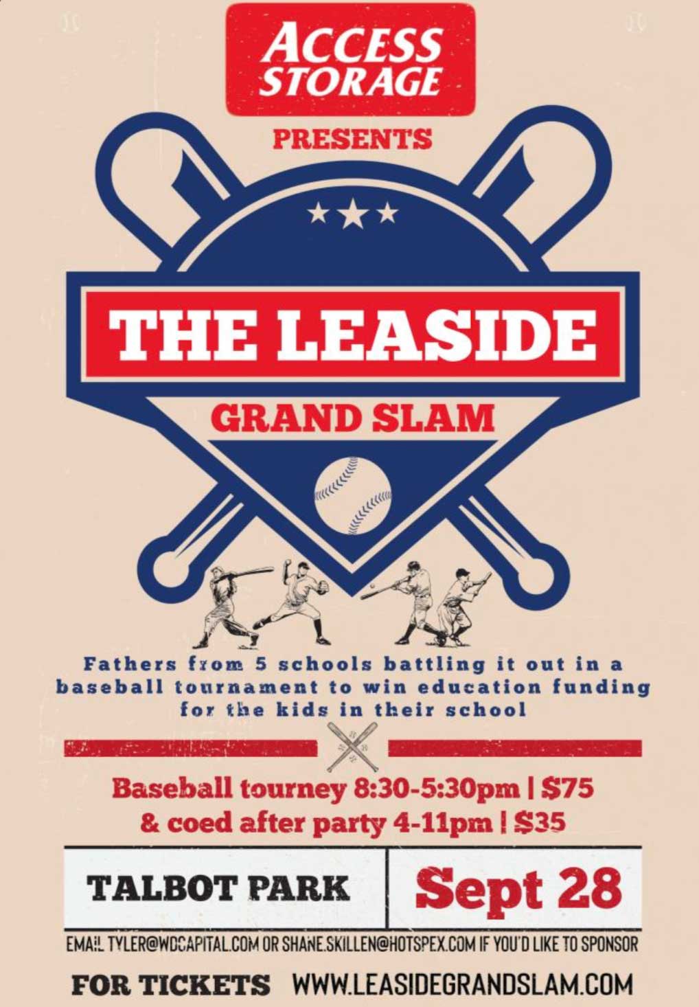 Leaside Grand Slam poster.