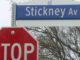 Stickney Avenue street sign.