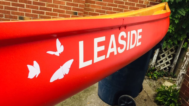 Leaside’s first David Suzuki Butterfly Canoe will be filled with soil and pollinator plants. It will be at the Leaside Library. Photo Rick Hutchings.