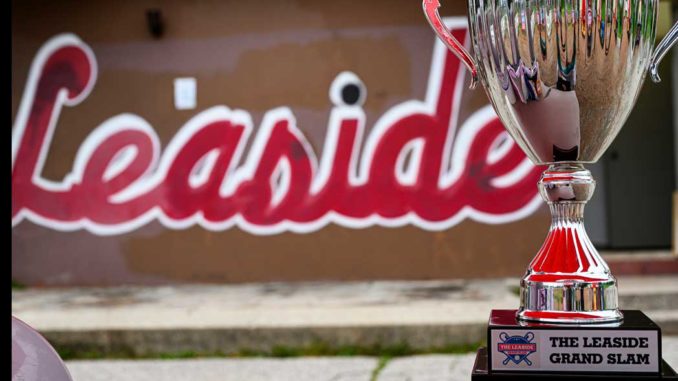 A picture of the Leaside Grand Slam cup.