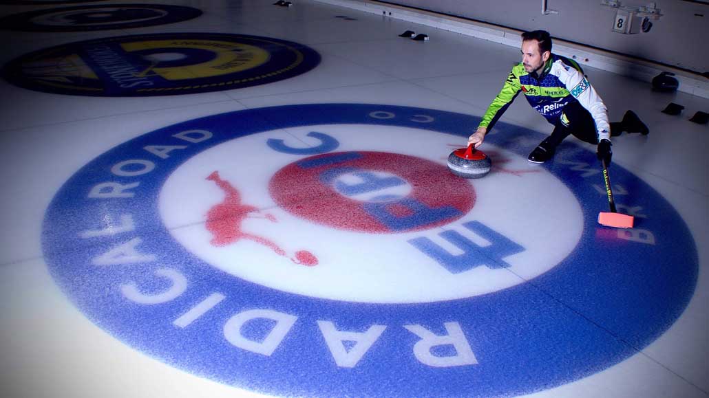 A master of curling in our midst John Epping and his winning team make the Leaside Curling Club their home base. Photo Thomas Shipton.