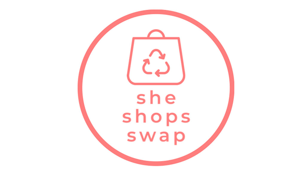 She Shops Swap logo.