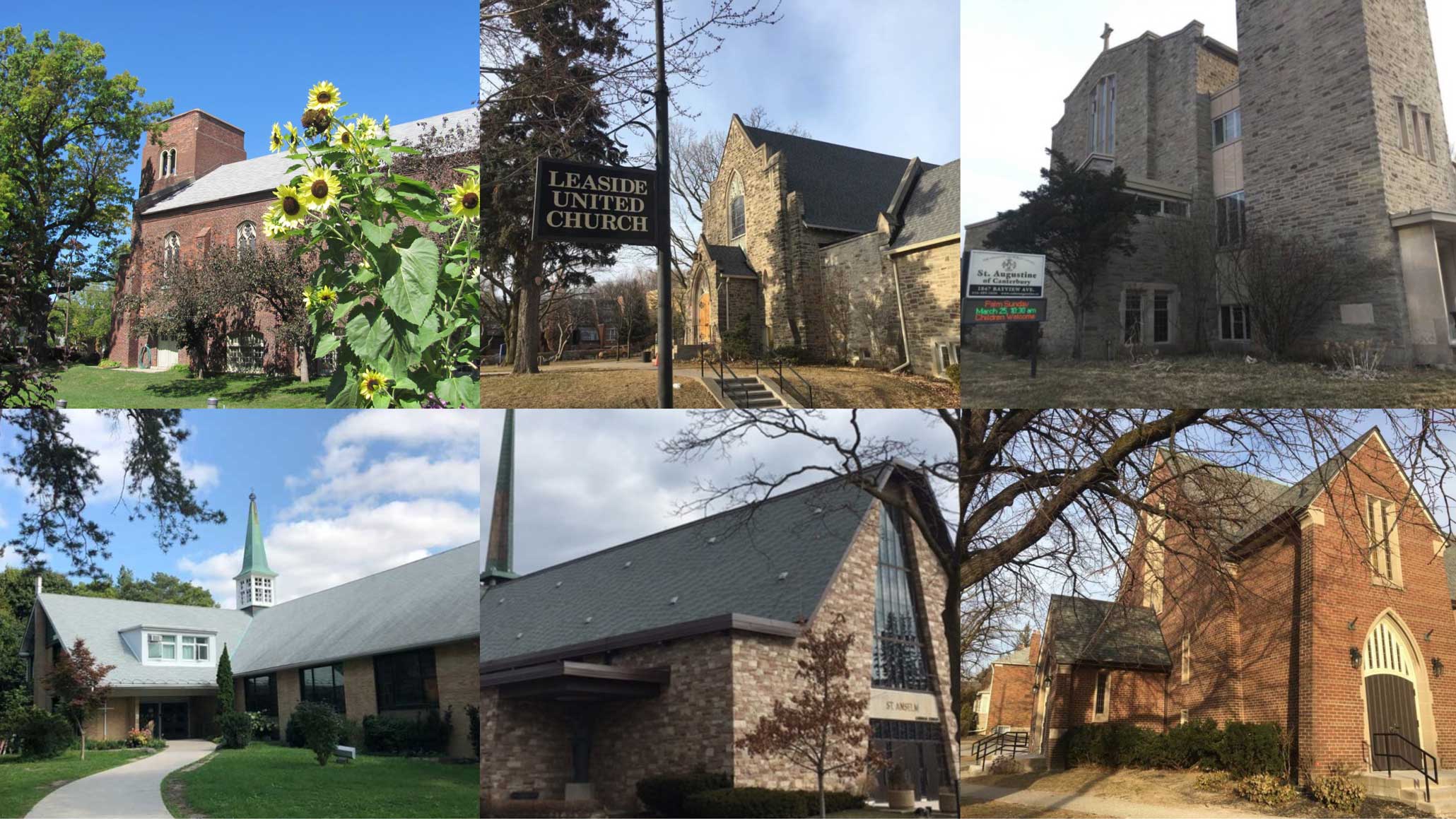 Churches of Leaside collage.