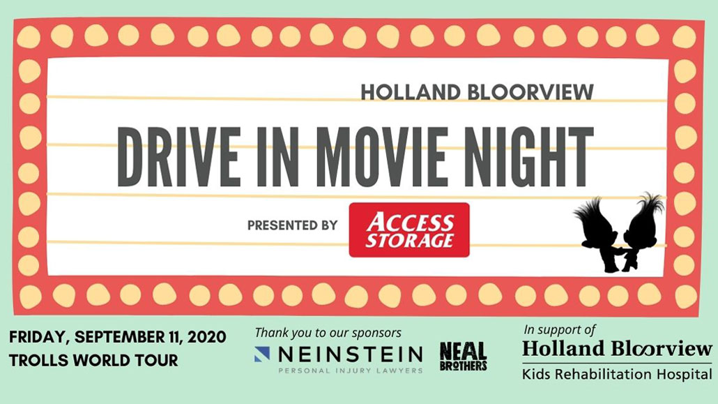 Holland Bloorview Drive in Movie Night graphic.