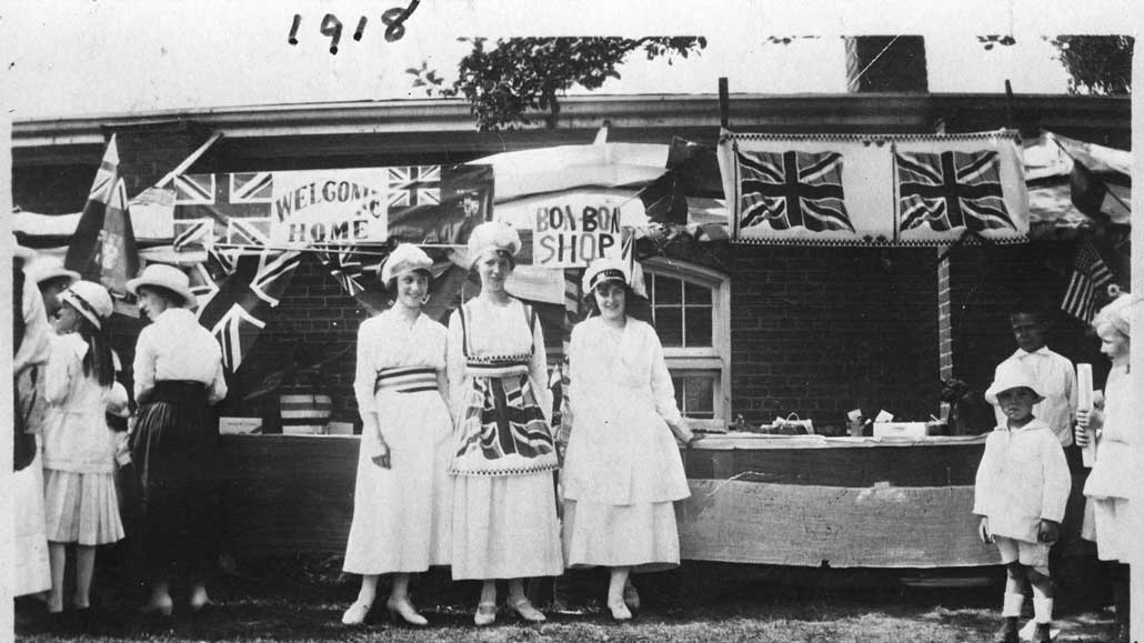 A welcome home for WWI vets at St. Cuthbert’s Church, 1918. Photo from CITY OF TORONTO ARCHIVEs.