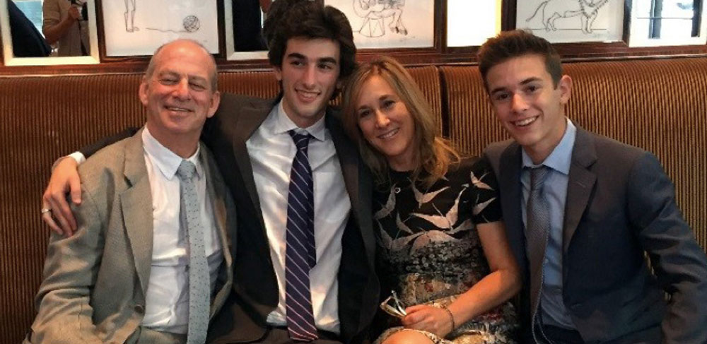 Les, Lucas, Wendy and Jake Mandelbaum. Photo by Jonathan Ain.