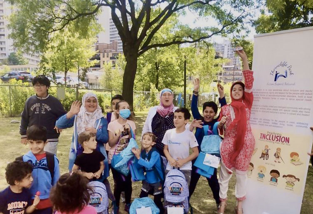 Participants and organizers of the TPASN camp for kids with autism, August 2020. Photo by TPASN.