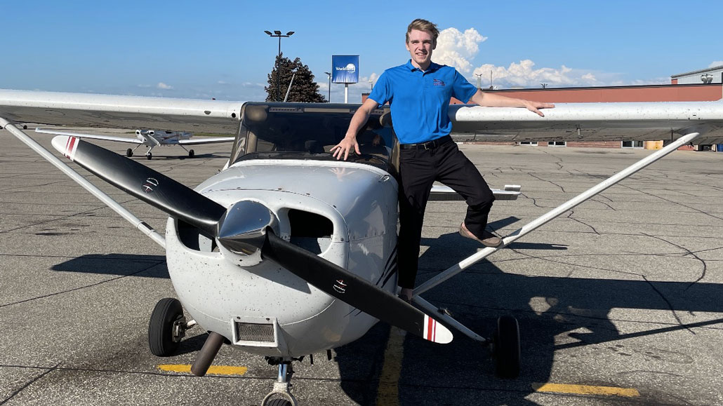 Leasider and pilot Brett Champion. Photo by Curt Later.