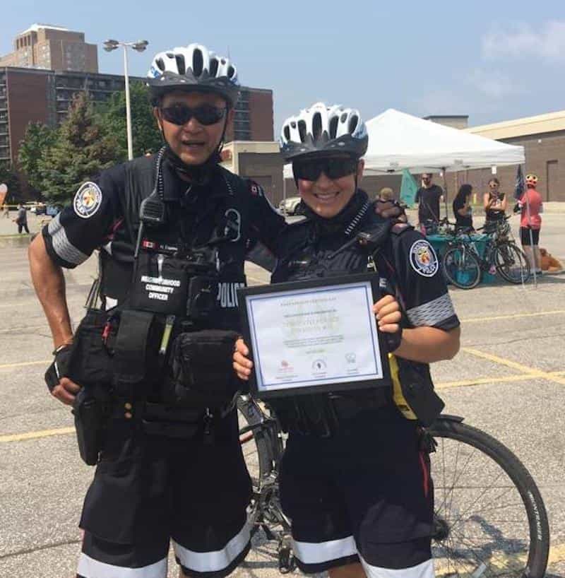 Officers from 55 Division led the Victory Lap.