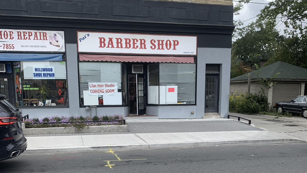 Pats Barber Shop. Photo by Robin Dickie.